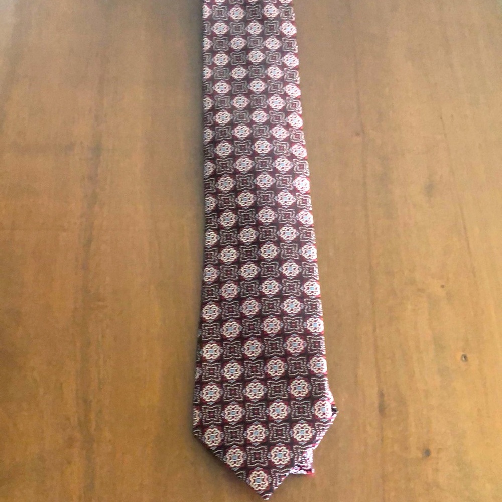💯 silk Burma Bibas Italian tie